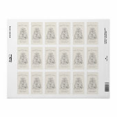 Frohe Weihnacten Duitse Kerst Etiket (Full Sheet)