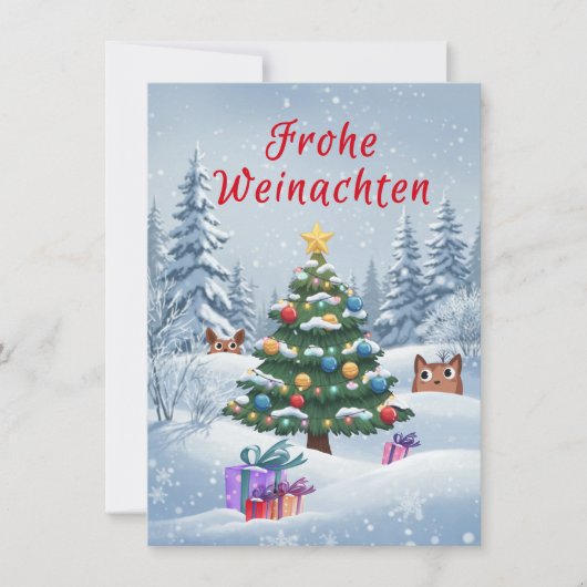 Frohe Weinachten Kaart (Voorkant)