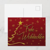 Frohe Wiehnachten Feestdagenkaart (Voorkant / Achterkant)