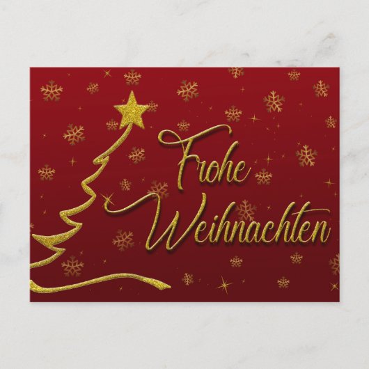 Frohe Wiehnachten Feestdagenkaart (Voorkant)