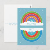 Frohes Fest Briefkaart (Voorkant / Achterkant)