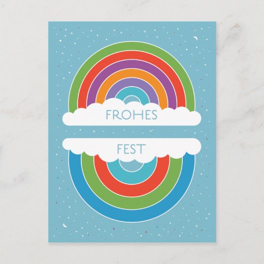 Frohes Fest Briefkaart (Voorkant)