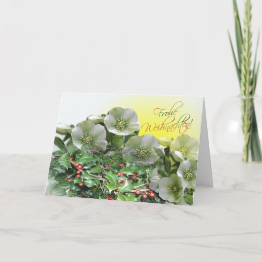 Frohes Fest Karte - Duitse Kerstkaart Feestdagen Kaart (Voorkant)