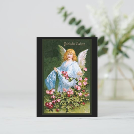 "Frohliche Ostern"  Duits Briefkaart (Staand voorkant)