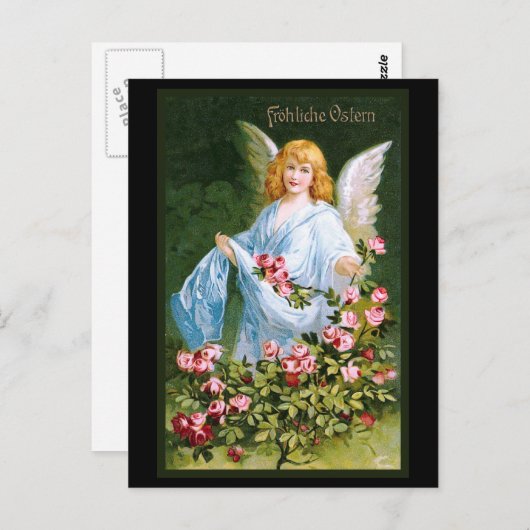 "Frohliche Ostern" Duits Briefkaart (Voorkant / Achterkant)