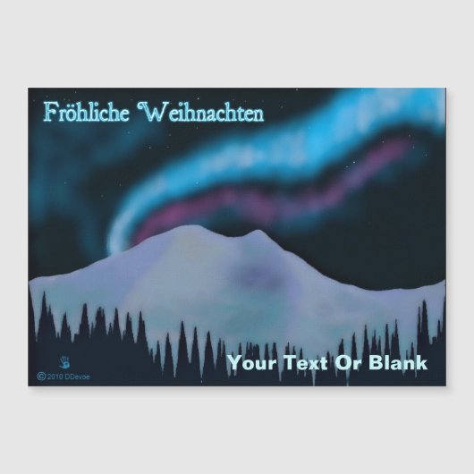 Fröhliche Weihnachten - Blue Aurora (Voorkant)