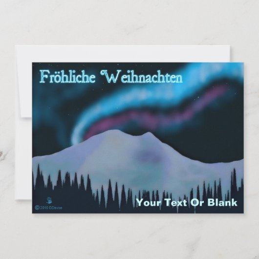 Fröhliche Weihnachten - Blue Aurora (Voorkant)