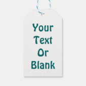 Frohliche Weihnachten - Blue Aurora Cadeaulabel (Achterkant)