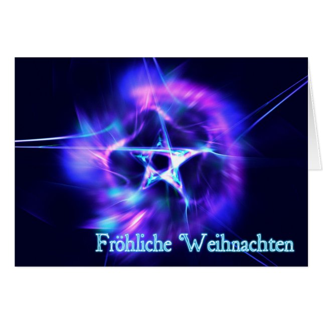 Fröhliche Weihnachten - Bright Star (Voorkant Horizontaal)