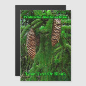 Fröhliche Weihnachten - Cones en naalden (Voorkant / Achterkant)