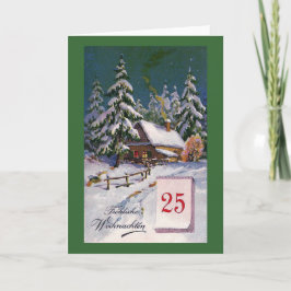 "Frohliche Weihnachten" Duits Feestdagen Kaart