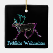 Frohliche Weihnachten - Electric Cariou Keramisch Ornament (Achterkant)