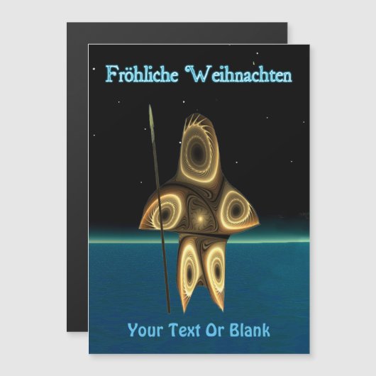 Fröhliche Weihnachten - Fractal Inuit Hunter (Voorkant / Achterkant)