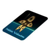 Frohliche Weihnachten - Fractal Inuit Hunter Magneet (Linkerzijde)