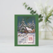 "Frohliche Weihnachten" het Vintage Duits Feestdagenkaart (Staand voorkant)