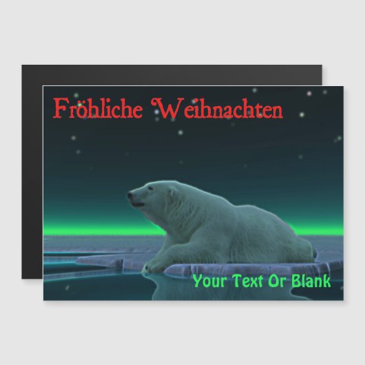 Fröhliche Weihnachten - Ice Edge Polar Beer (Voorkant / Achterkant)