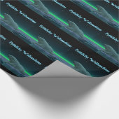 Frohliche Weihnachten - Ice Edge Polar Beer Cadeaupapier (Hoek)