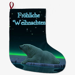 Frohliche Weihnachten - Ice Edge Polar Beer Grote Kerstsok