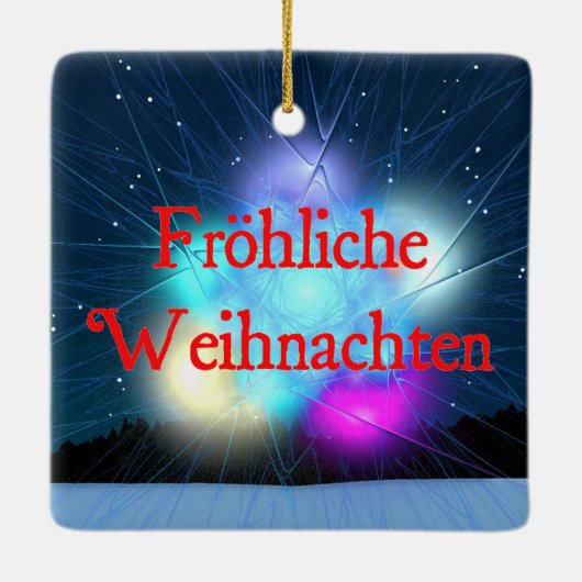 Frohliche Weihnachten - Jack Frost Keramisch Ornament (Achterkant)