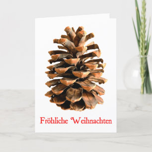 Frohliche Weihnachten - Jerusalem Pine Cone Feestdagen Kaart