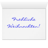 Fröhliche Weihnachten Kerstkerstster Paarse ster (Binenzijde Horizontaal (Onderkant))