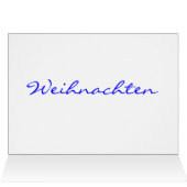 Fröhliche Weihnachten Kerstkerstster Paarse ster (Binnen Horizontaal (Boven))