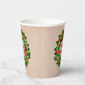 Fröhliche Weihnachten Kerstmis Papieren Bekers (Rechts)