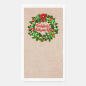 Fröhliche Weihnachten Kerstmis Servet (Voorkant)
