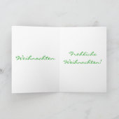 Fröhliche Weihnachten kerstster Red Star I Feestdagen Kaart (Binnen)