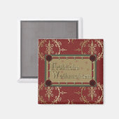 Frohliche Weihnachten magneet (Voorkant / Achterkant)