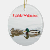 Frohliche Weihnachten - Mallards Keramisch Ornament (Links)