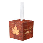 Fröhliche Weihnachten - Maple Leaf Decoratie (Voorkant hoekig)