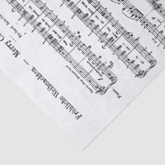 Fröhliche Weihnachten Merry German Tissuepapier (Detail)