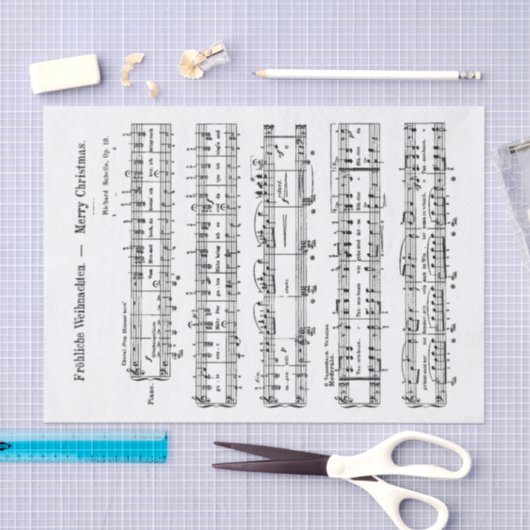 Fröhliche Weihnachten Merry German Tissuepapier (Craft)