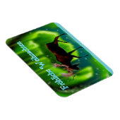 Frohliche Weihnachten - Northern Lights Moose Magneet (Rechterzijde)