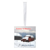 Fröhliche Weihnachten - Old Red Truck Decoratie (Rechts)