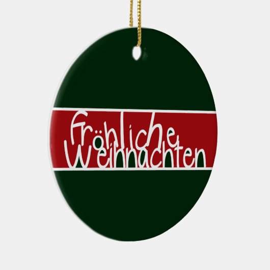 Frohliche Weihnachten Ornament (Rechts)