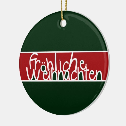 Frohliche Weihnachten Ornament (Links)