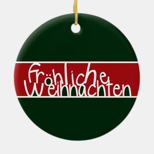 Frohliche Weihnachten Ornament (Achterkant)