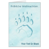 Fröhliche Weihnachten - Polar Beer Paw Print (Voorkant)