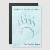 Fröhliche Weihnachten - Polar Beer Paw Print (Voorkant / Achterkant)