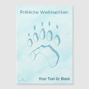 Fröhliche Weihnachten - Polar Beer Paw Print