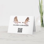 Frohliche Weihnachten - Ringed zegel Feestdagen Kaart (Achterkant)