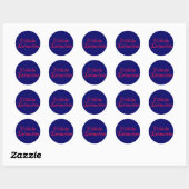 fröhliche Weihnachten Ronde Sticker (Vel)