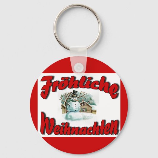 Fröhliche Weihnachten Sleutelhanger (Voorkant)