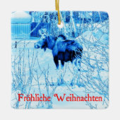 Frohliche Weihnachten - Urban Moose Keramisch Ornament (Voorkant)