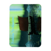 Frohliche Weihnachten - Viking Ship Magneet (Verticaal)