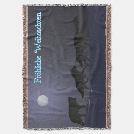 Frohliche Weihnachten - Wolfpack Deken (Voorkant Verticaal)