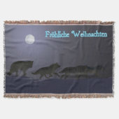 Frohliche Weihnachten - Wolfpack Deken (Voorkant)
