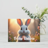 Fröhlicher Osterhase im Zauber des Frühlings (Staand voorkant)